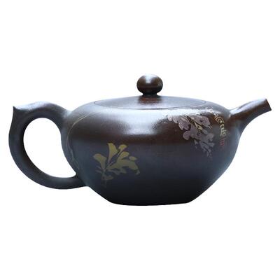 建水陶手工柴烧功夫茶壶泡220ml