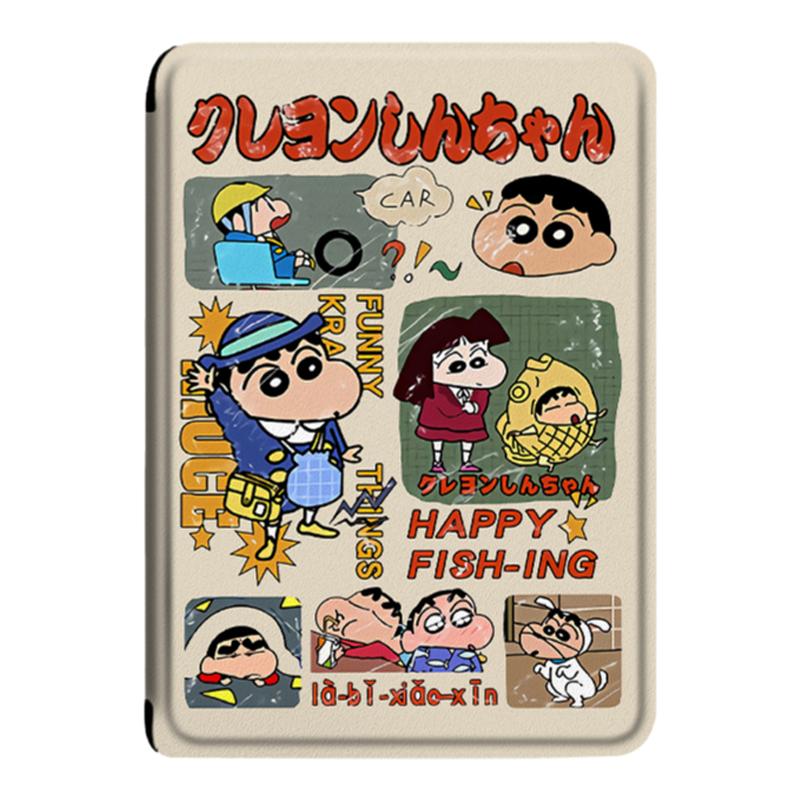 蜡笔小新适用于kindle卡通scribe复古paperwhite4亚马逊oasis3日系2咪咕kpw5潮牌voyage阅读器壳保护套电子书