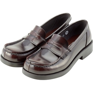 Haruta爆款日系4900厚底百搭一脚蹬单鞋小皮鞋JK制服鞋乐福鞋女