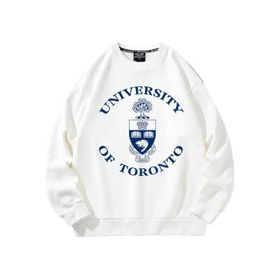 多伦多大学卫衣UT套头University of Toronto 圆领校服加绒定制潮