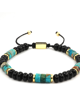 原创设计天然帝王石黑玛瑙手链