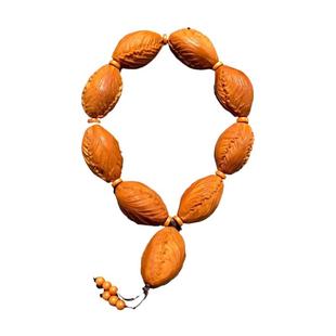 白菜男士橄榄核手串男款盘玩高端核雕素核原籽精雕素串文玩手把件