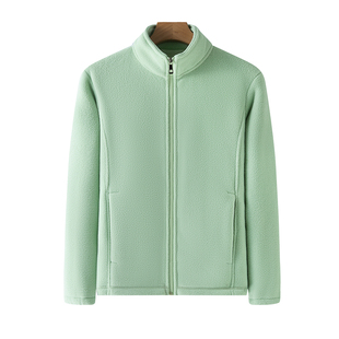 羊羔绒户外抓绒衣秋冬保暖加厚男女同款加绒卫衣学生外穿开衫外套