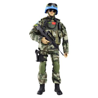 30厘米维和款可动兵人模型