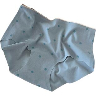 超薄冰丝可爱插画少女无痕内裤高弹纯棉裆小仙女中腰不夹臀三角裤