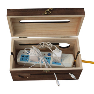 木质电源盒家用电线盒多款插座插板实木收纳盒集线盒理线盒包邮