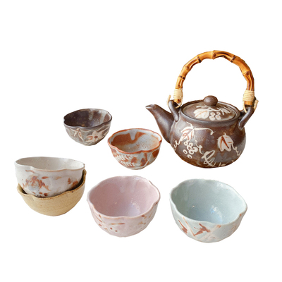 现货日本制进口志野烧田园茶碗