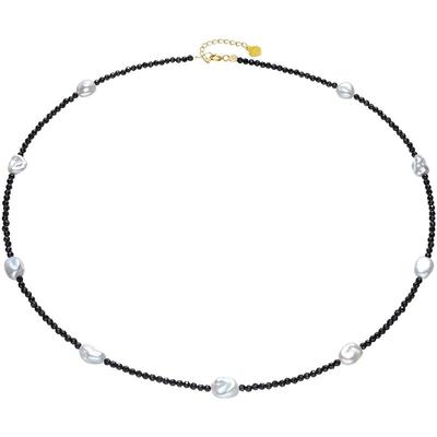 黛米18K金尖晶石巴洛克珍珠项链