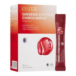 美国原装进口OBLUE欧林兰人参佛手饮高端奢养口服液饮正品气血饮