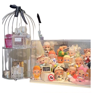 盲盒展示盒泡泡玛特收纳萌粒透明防尘柜子亚克力展示架手办收纳盒