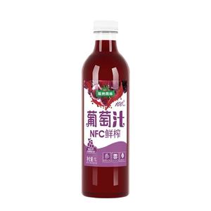 版纳雨林葡萄汁nfc非浓缩100%原汁鲜榨无添加纯果汁饮料1L*2瓶装