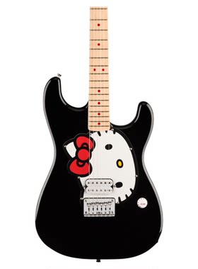 Fender纷达Squier 旗舰店独家限量版 Hello Kitty Strat 电吉他