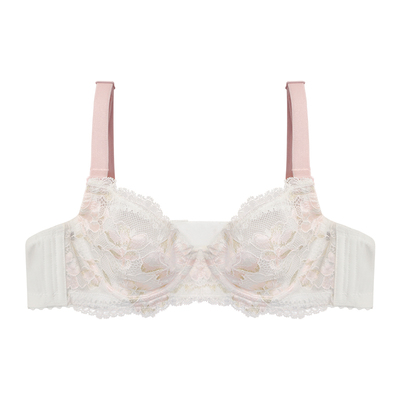 MsKKay超薄内衣调整型大胸显小防下垂收副乳透气文胸|少女的新衣