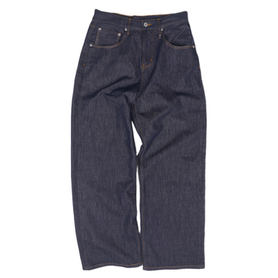 防褪色莱赛尔直筒原色牛仔裤