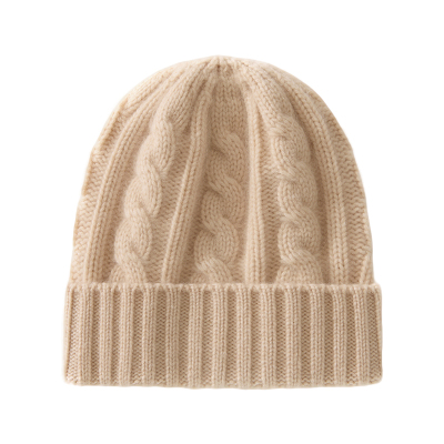 秋冬加厚100%纯山羊绒帽子男女款