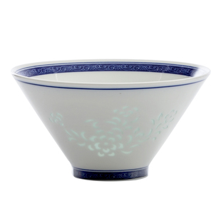 富玉陶瓷景德镇青花玲珑餐具套装家用碗盘新中式轻奢碗碟乔迁礼物