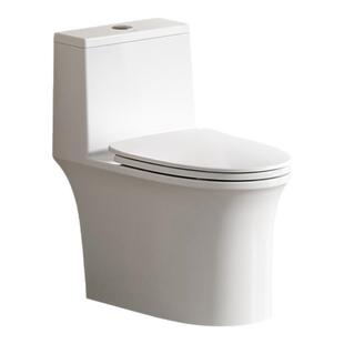 恒洁马桶家用虹吸式大冲力卫浴防溅防臭无棱无唇边普通坐便器532