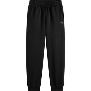 安踏童装男童加绒裤子卫裤秋冬款2026冬季新款儿童冬装长裤运动裤