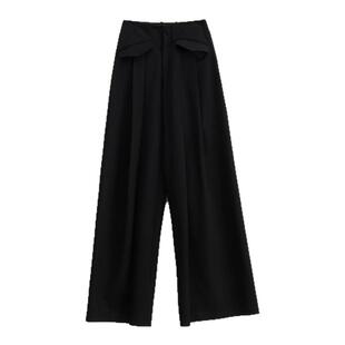 OUTCiRCS前置口袋休闲阔腿裤子女夏季薄款慵懒风松弛感春秋款长裤