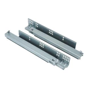 DTC东泰托底轨道全拉出三节缓冲阻尼导轨隐藏式底装抽屉滑轨ss80