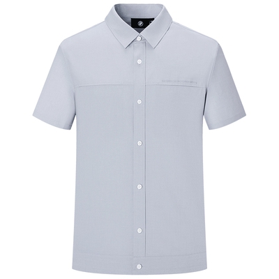 BMW宝马休闲简约宽松男短袖衬衫