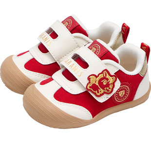 泰兰尼斯宝宝步前鞋秋款婴幼儿学走路爬站机能鞋防滑轻便新生儿鞋