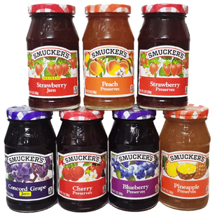 美国斯味可面包涂抹酱真果肉果酱Smuckers Strawberry Preserves