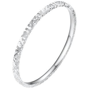 ZEGLS999纯银手镯女款高级感足银新款碎冰冰银镯子秋冬毕业季礼物