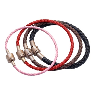 港版牛皮绳手链替换周家钢丝绳转运珠穿编织手绳DIY粗细男女生