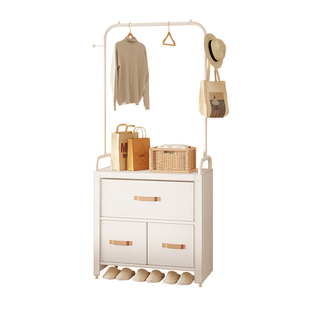 衣帽架落地式防尘挂衣架卧室内简易家用隔夜临时衣服收纳柜置物架