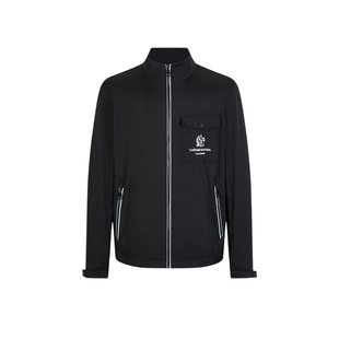 CNC男装奥莱薄款立领夹克外套男2025春夏新款印花休闲透气上衣