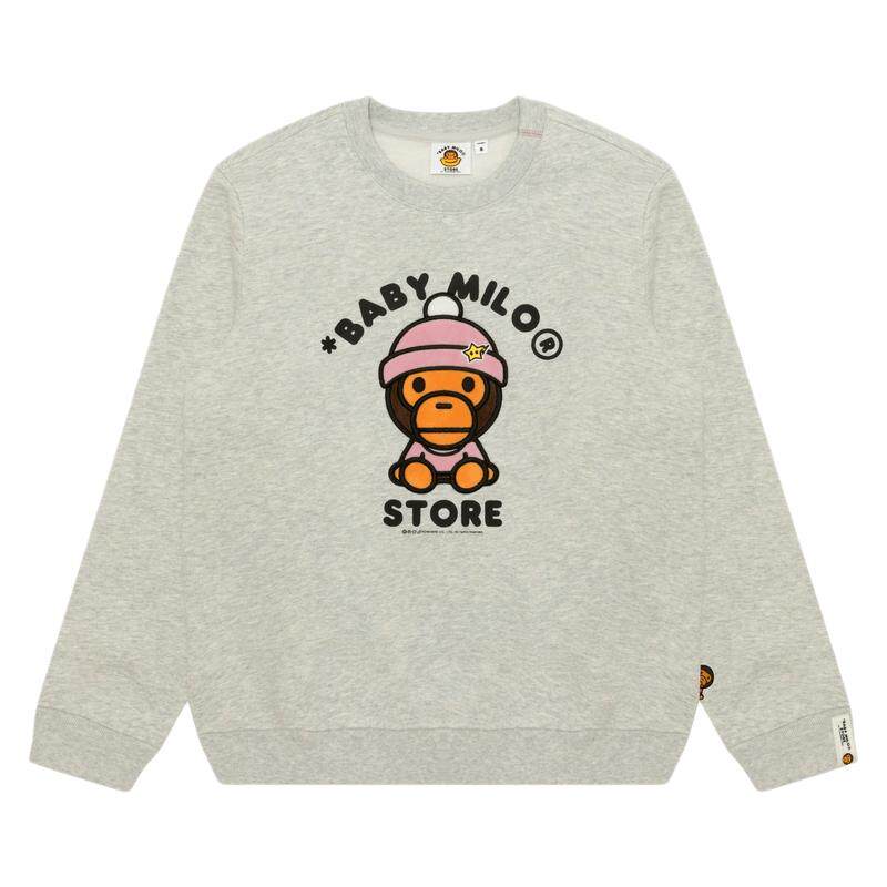 BABYMILOSTORE薄绒圆领卫衣