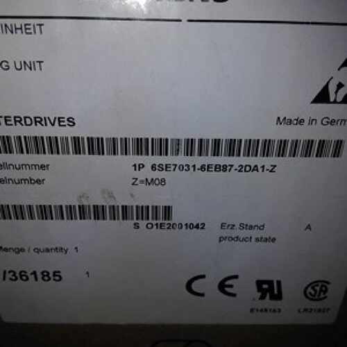 议价原装正品制动单元6SE7031-6EB87-2DA1-Z ZM08