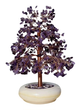 水晶DIY招财树摆件客厅办公室