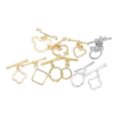 包金ot扣12mm四叶草连接口diy