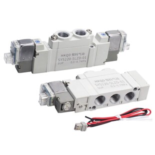 二位五通气动电磁阀SY3120/5120/7120-5/6/LZD-M5/01/02高频