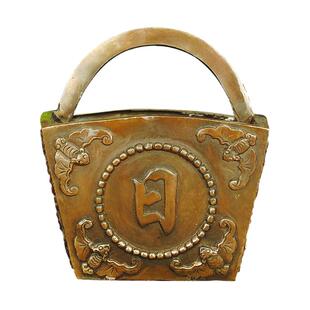 日进斗金摆件金斗铜斗升子家用装饰聚宝盆四方纳财金蟾斗聚财米斗