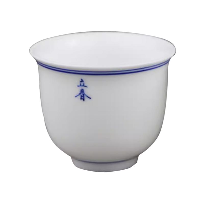 景德镇手绘青花品茗杯功夫茶具