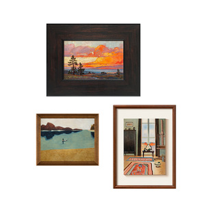 《艺境拾光》客厅沙发法式中古风2025新款餐厅墙壁画艺术组合挂画