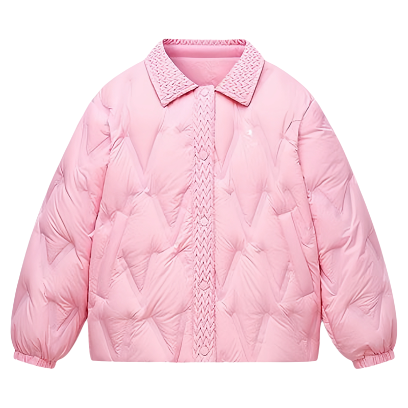 MINIPEACE太平鸟童装女童轻薄羽绒服压印三防25秋冬新款洋气外套