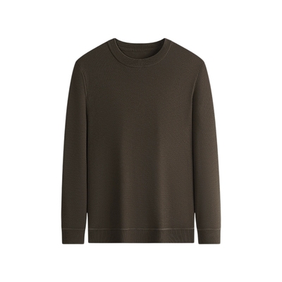 杉杉菠萝纹加绒加厚蓄热羊毛衫