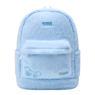 MAXX飞天小女警联名款高颜值摇粒绒羽毛球包休闲韩版羽毛球背包