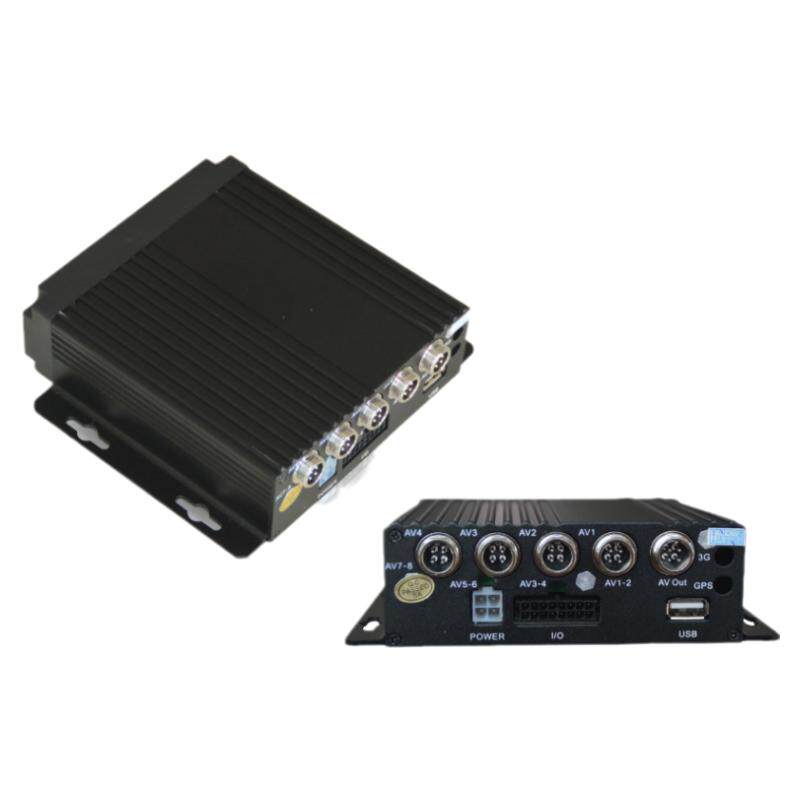 四路行车记录仪SD卡高清AHD4路录像主机12V24V大货车半挂车轿车用