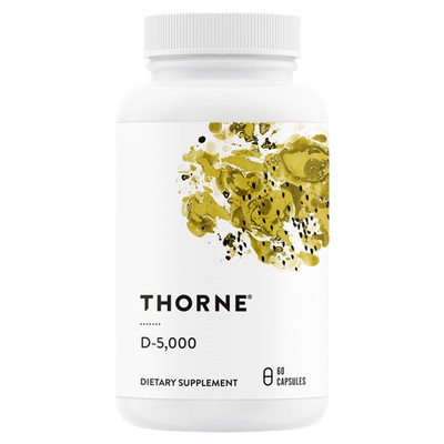 Thorne悦恩维生素D3胶囊60粒活性VD补钙5000iu D138