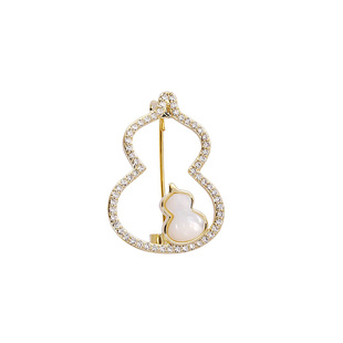 【紫罗兰正版】福双胸针高档女时尚精致葫芦胸花别针生日礼物潮