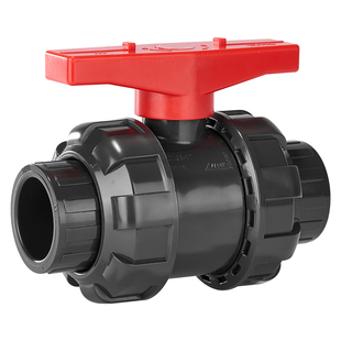 戎生UPVC双活接球阀PVC双由令阀门塑料活接水阀耐酸碱水管开关