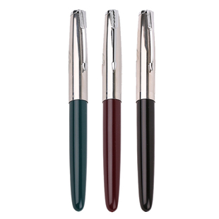 英雄616钢笔经典老款黄帽中小号中小学生用作业书法练字铱金暗尖