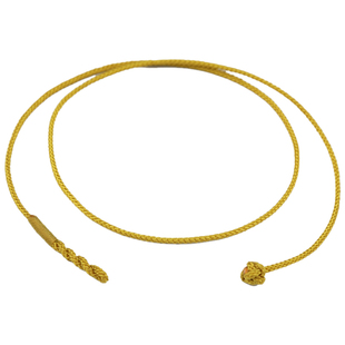 金色手工吊坠挂绳项链绳子编织绳男女款可穿蜜蜡黄金锁骨配绳挂脖