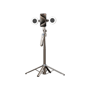 四轴自拍杆2024新款通用人脸追踪落地三脚架手机自拍神器360旋转直播支架桌面拍摄旅游便携专用遥控多功能照