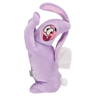 KKV海绵宝宝派大星悬挂纸巾袋纸巾车载收纳包毛绒居家抽纸收纳袋